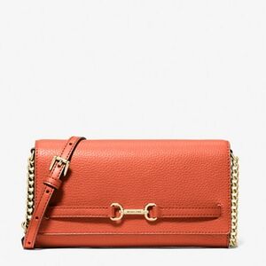 Michael Kors Orange Leather Crossbody Bag